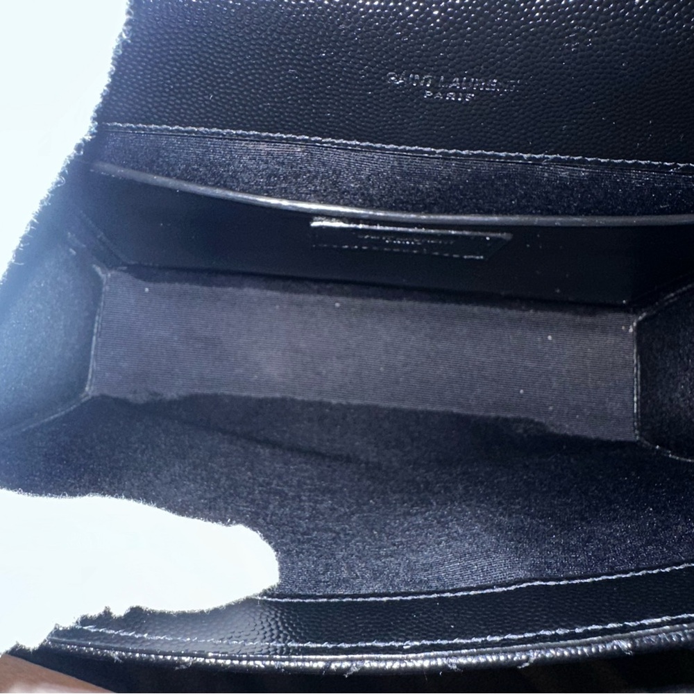 Saint Laurent Medium Envelope Monogram Matelassé Leather Shoulder Bag - Picture 9 of 15
